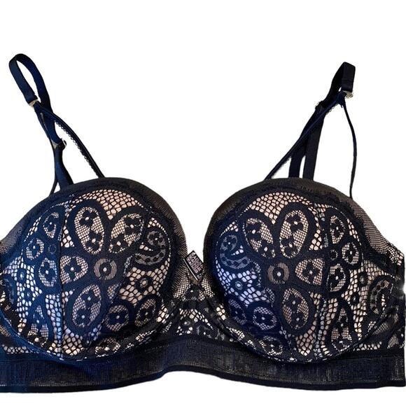 Victoria's Secret Other - Victoria’s Secret Very Sexy Push Up Bra Black Lace 34D